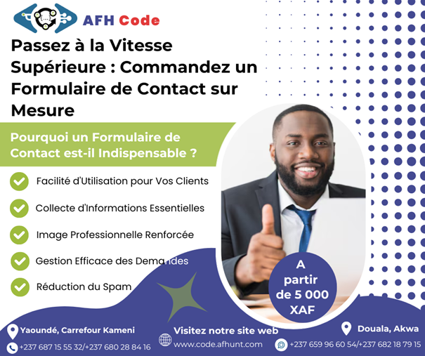 Passez à la Vitesse Supérieure : Commandez un Formulaire de Contact sur Mesure !